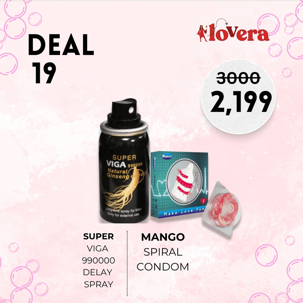 Viga 990000 Spray and Spiral Condoms Deal - The Once More
