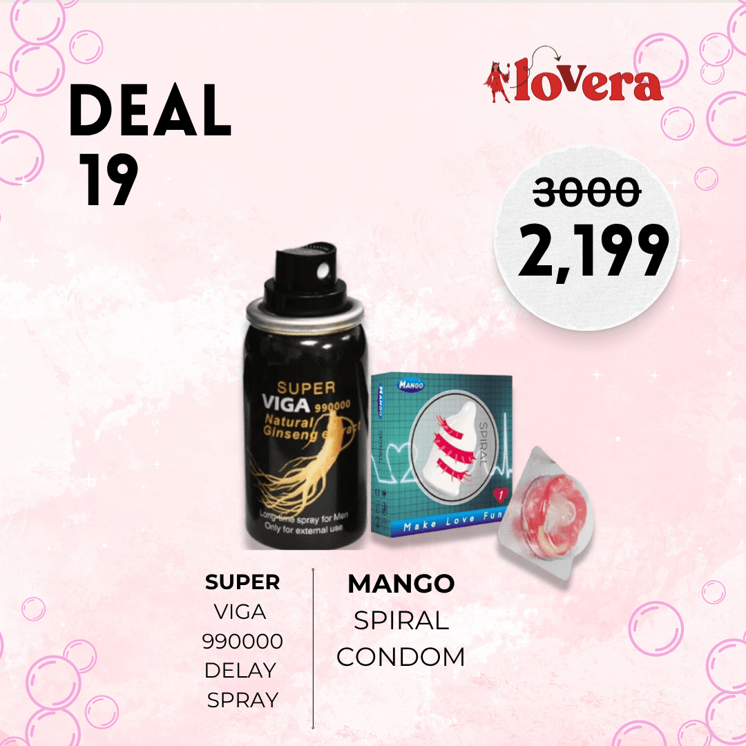 Viga 990000 Spray and Spiral Condoms Deal - The Once More
